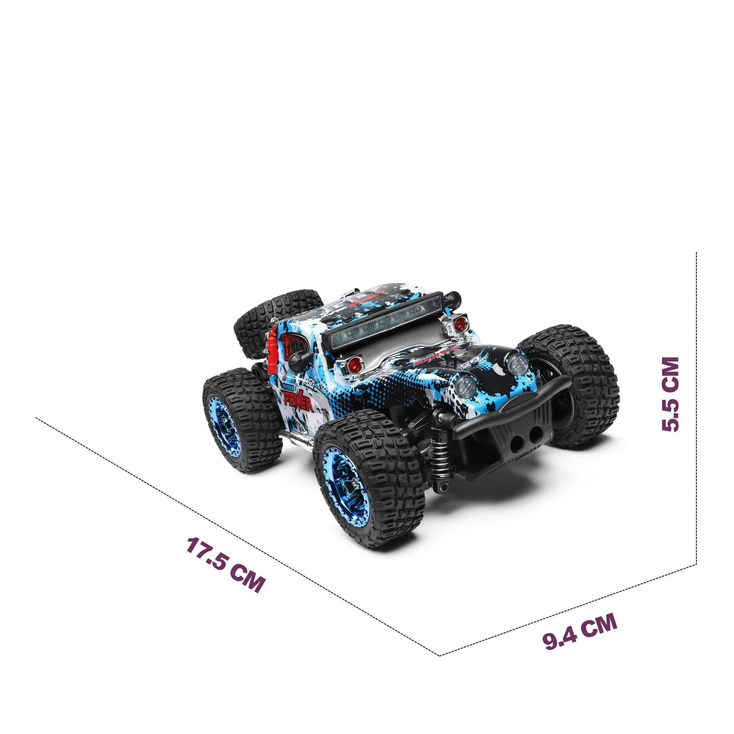 Lowrider Remote Control Cars - 1:28 Scale 284161 4WD Off-Road Rock Crawler for Adventures