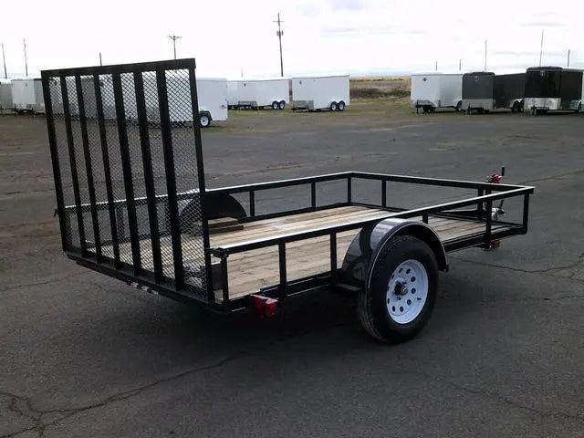 6×10 Heavy-Duty Utility Trailer – Single Axle with Wood Floor & LED Lights