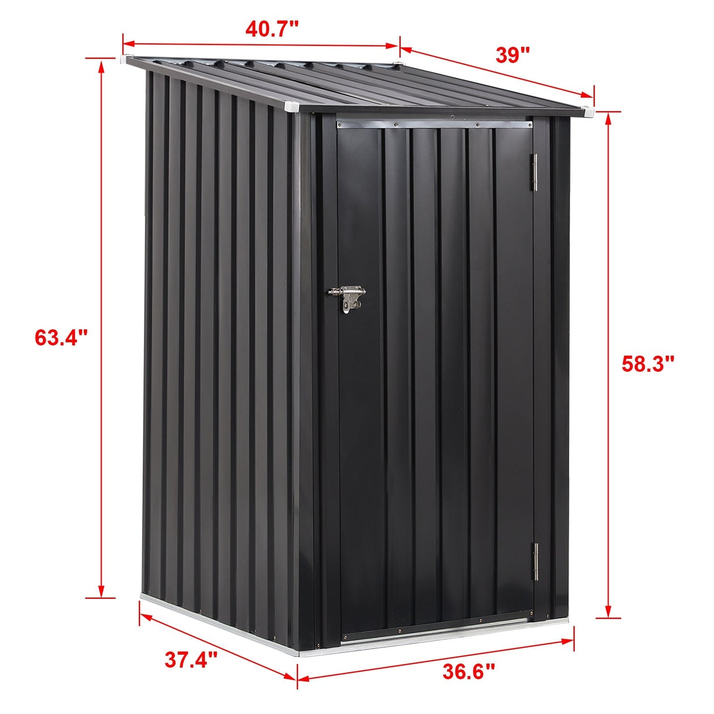 Metal Firewood Storage Shed