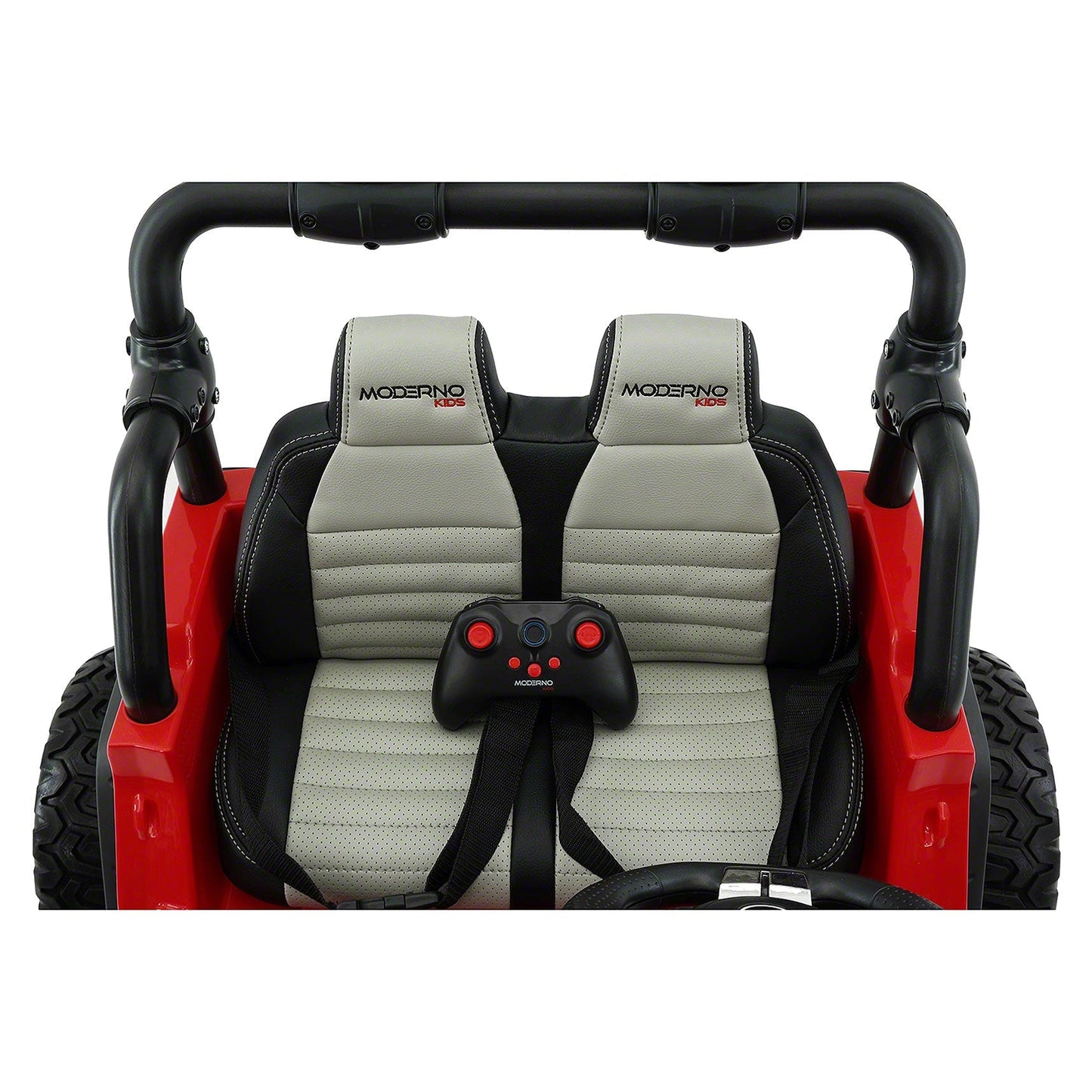 Trail Explorer 24V Kids Ride-On Car Truck with R/C Parental Remote | Cherry Red