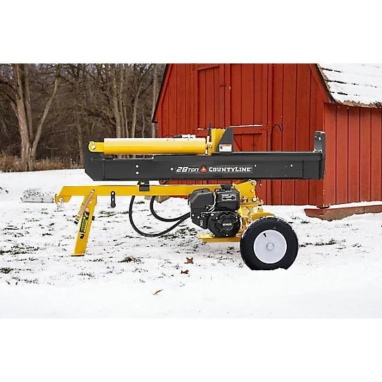 CountyLine 28-Ton Horizontal & Vertical Log Splitter with Kohler 6.5 HP Engine
