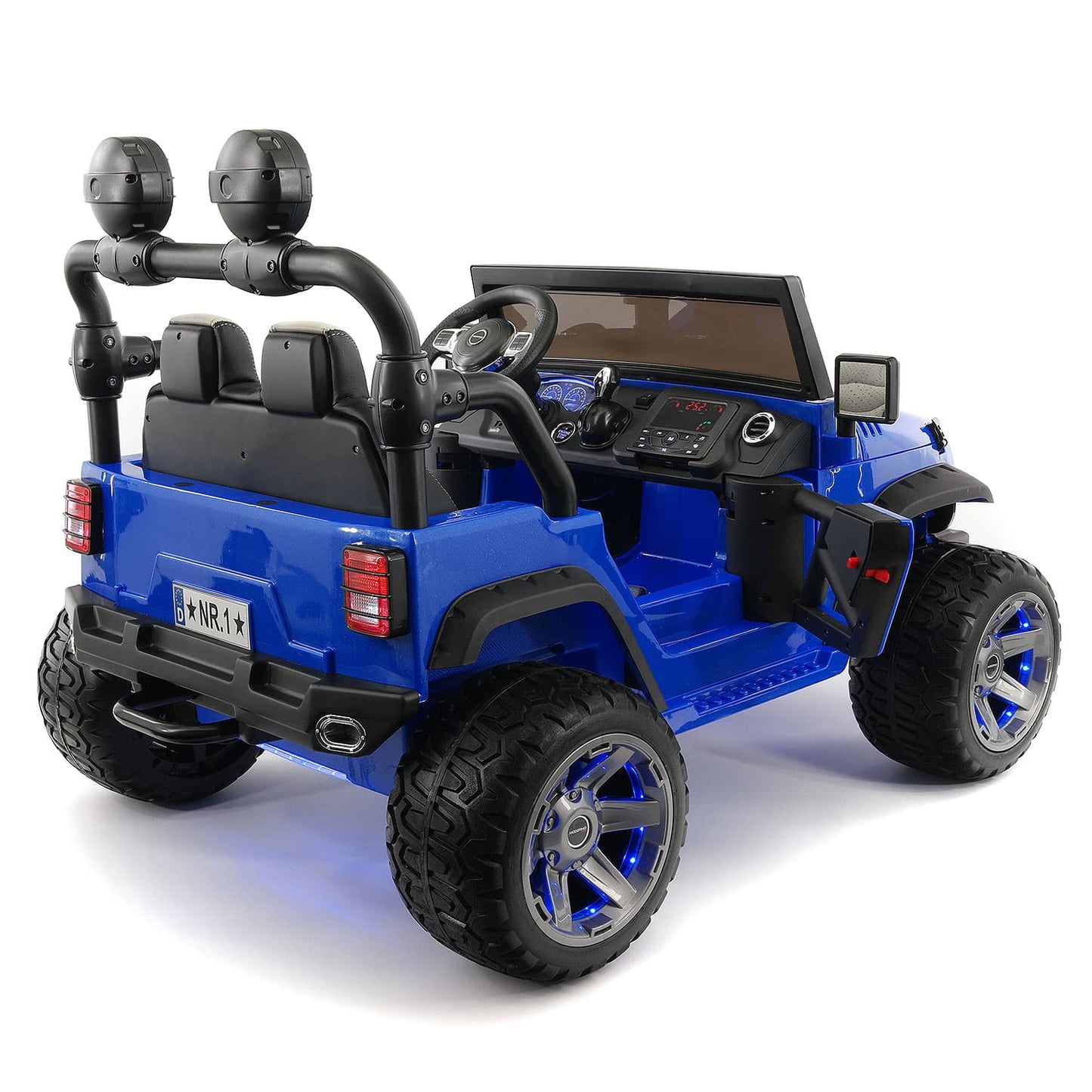 Trail Explorer 24V Kids Ride-On Car Truck with R/C Parental Remote | Blue