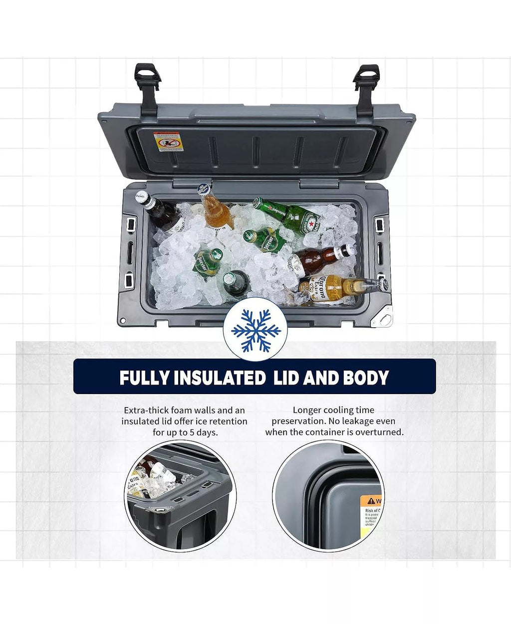 35 Quart Rotomolded Cooler, Built to Stand up to The Rigors of The Journey