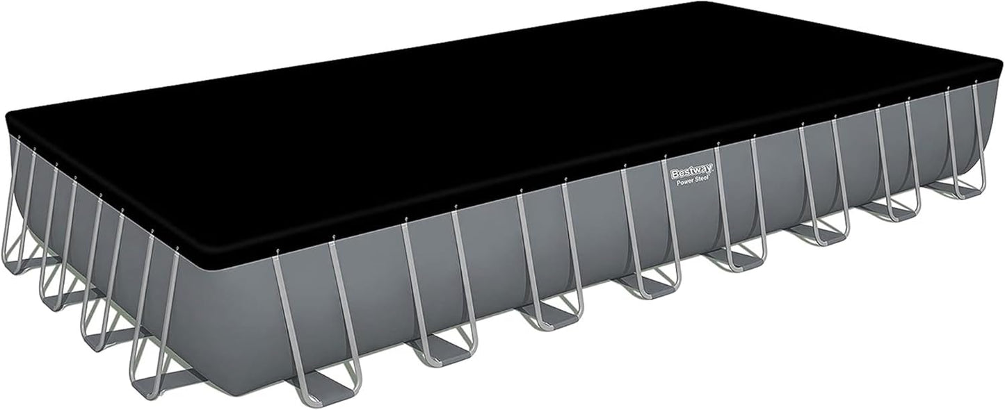 31ft x 16ft x 52in Power Steel Rectangular Above Ground Pool Set