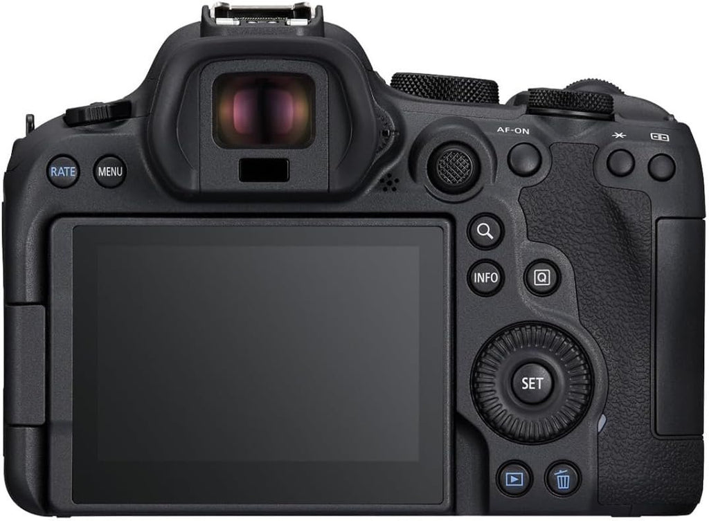 Canon EOS R6 Mark II Mirrorless Camera (Body Only), Full-Frame Camera, 24.2 Megapixel CMOS Sensor, Photo and Video Capabilities, Black | 24.2MP Full-Frame CMOS, Digic X, 5-Axis Ibis Up to 8 Stops, 6K Oversampled 4k60, Raw Burst 30 Fps, Dual UHS-Ii SD Slot