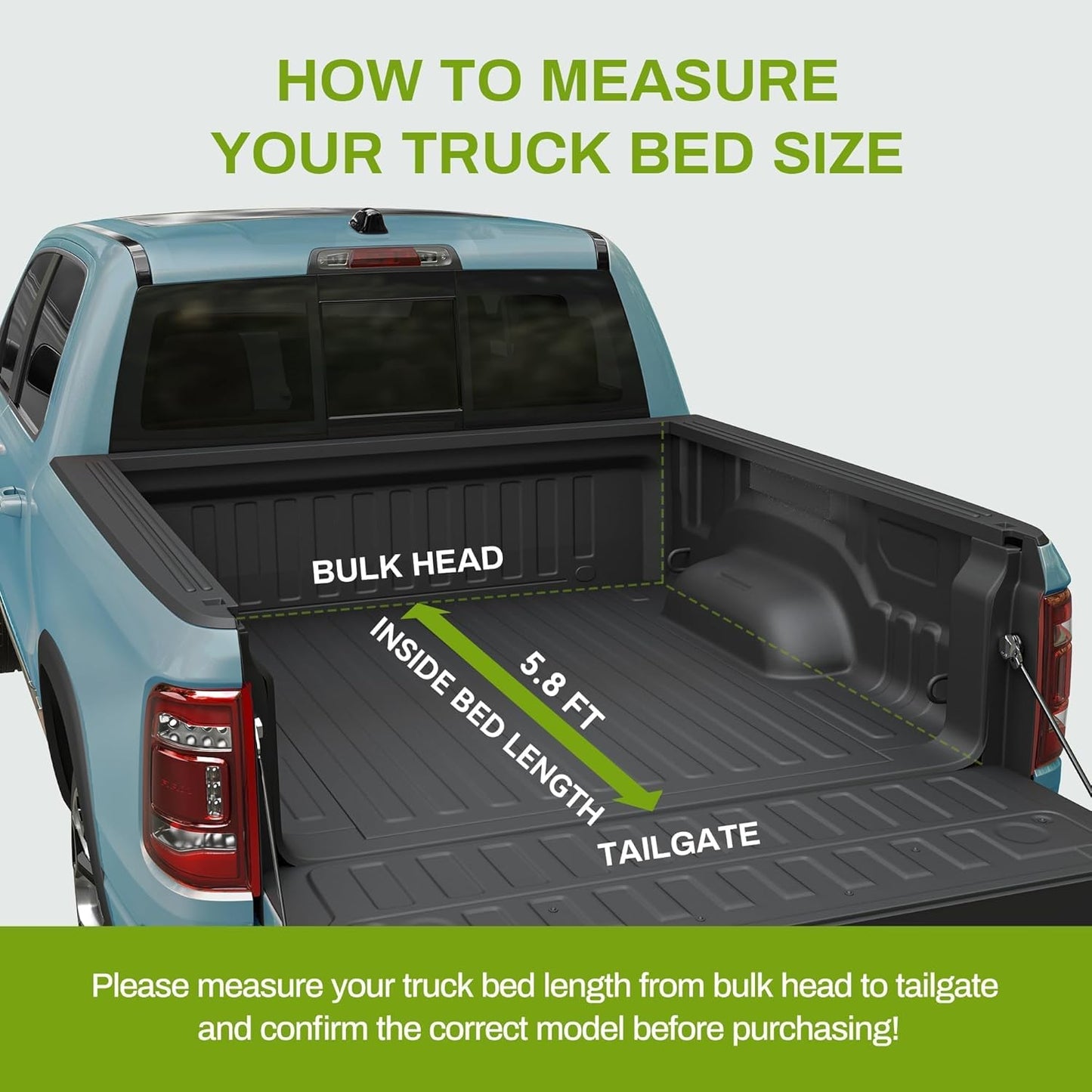 AUTOSAVER88 Soft Tri-Fold Tonneau Cover for 2019–2025 Silverado/Sierra 1500 (New Body Style) 5.8ft Bed – Not for Multi-Flex or CarbonPro