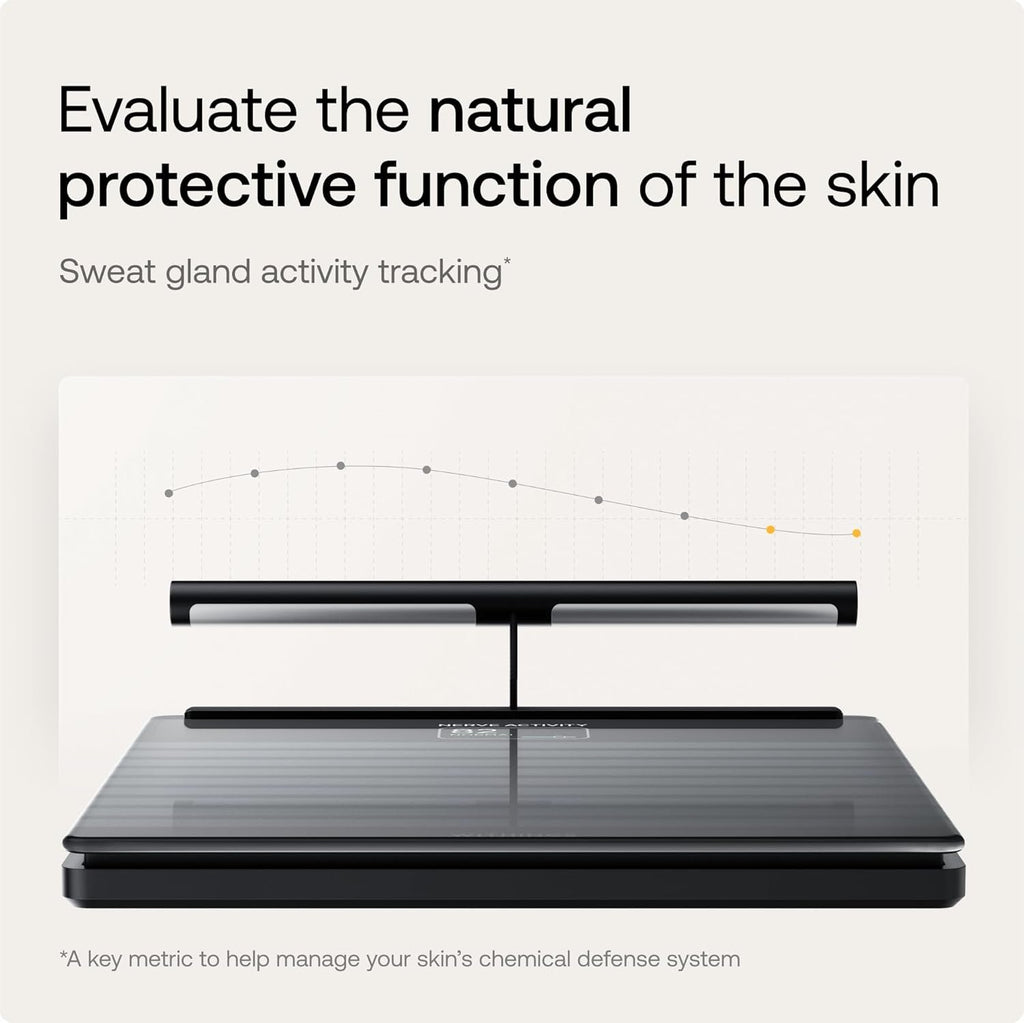 WITHINGS Body Scan - Smart Scale with Segmental Body Composition Analysis, Weighing Scales Body Weight & Vascular Age, Visceral Fat, Heart Rate, iOS/Android, Black