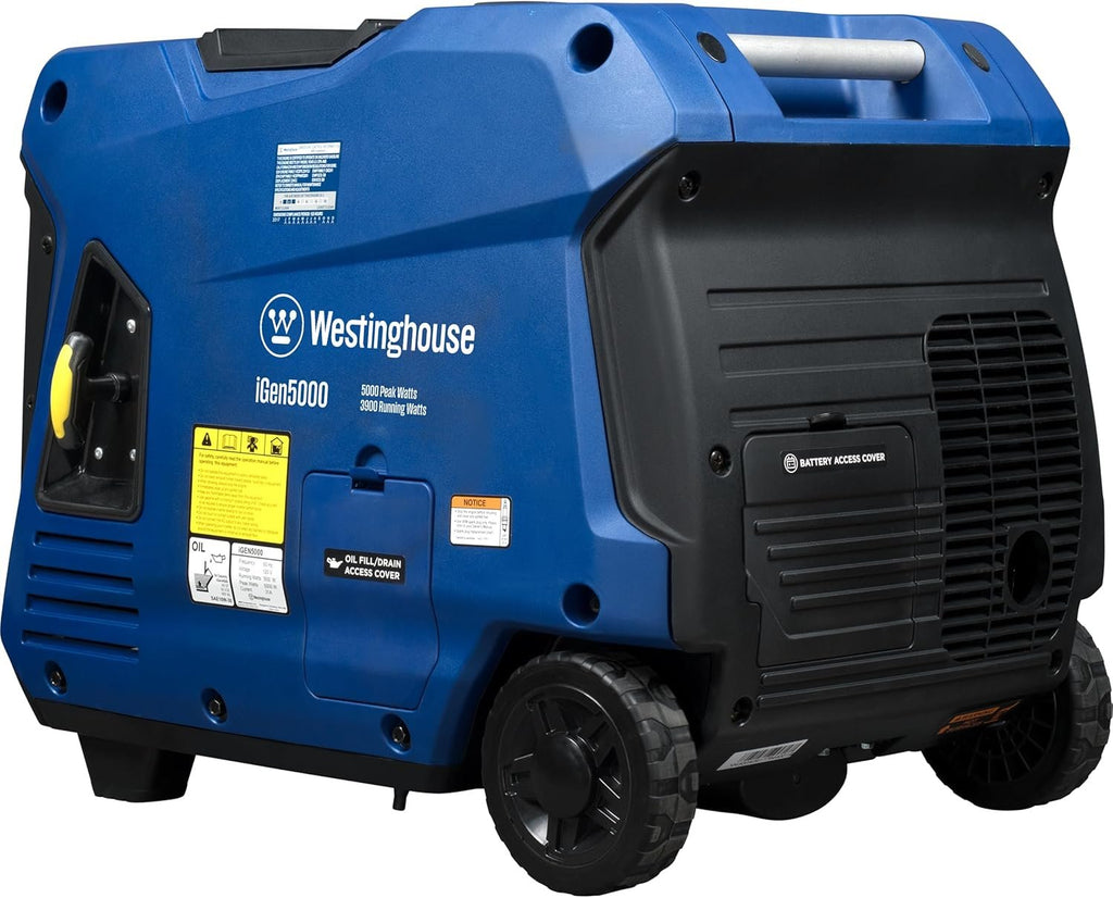 Westinghouse 5000W Dual Fuel Portable Inverter Generator Gas Propane Remote Start RV Ready CO Sensor