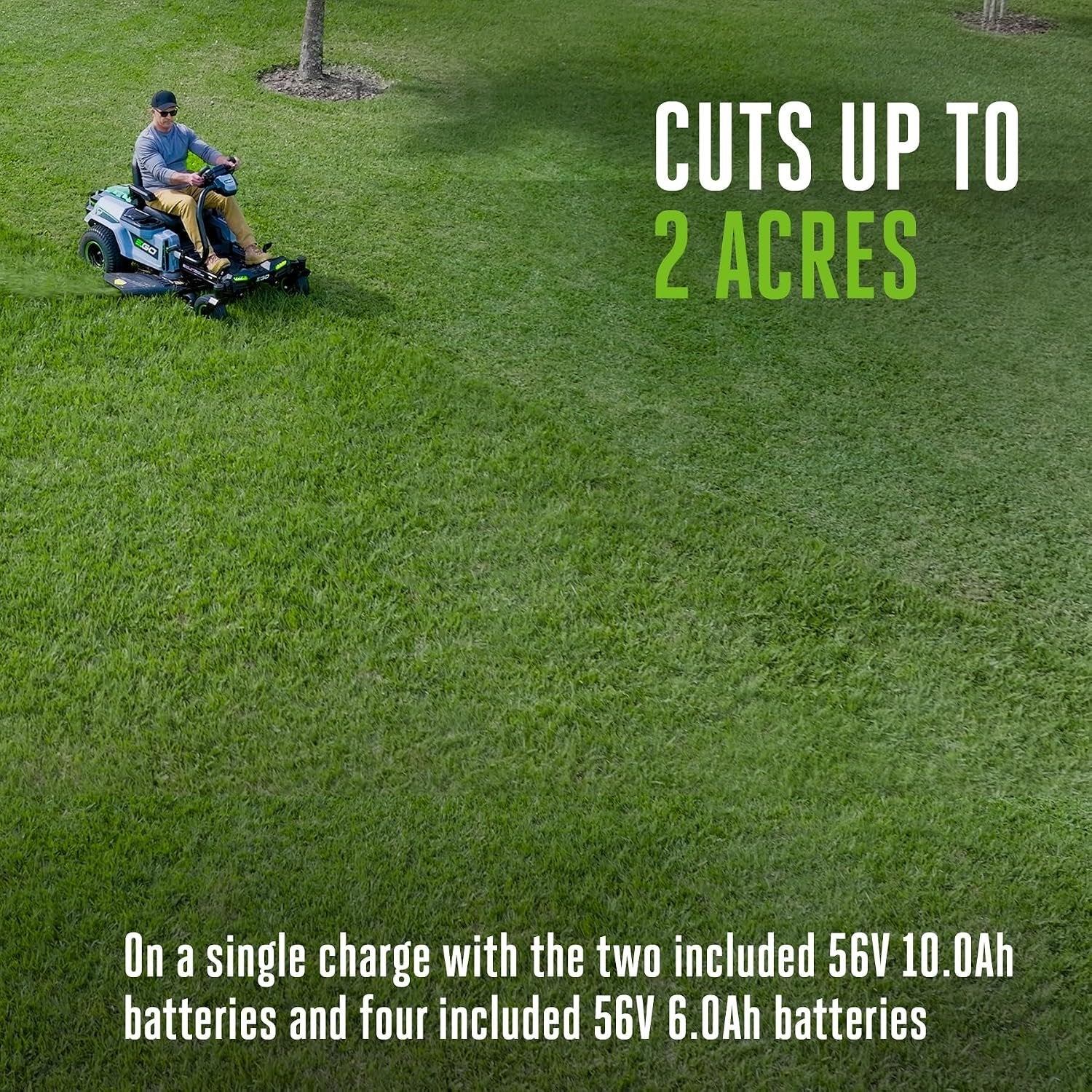 EGO Power+ Z6 e-Steer Zero Turn Electric Riding Lawn Mower, 42" - ZT4215S