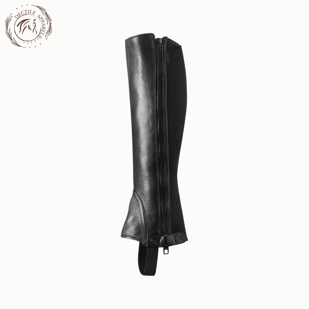 Black Ariat Breeze Leather Half Chaps for Riding