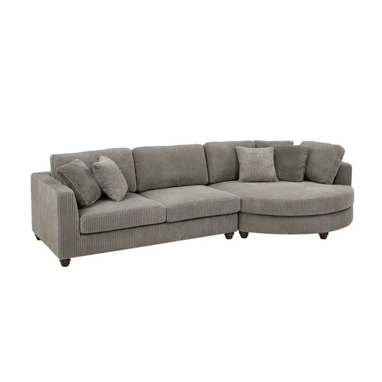 Atossa 2 - Piece Corduroy Sectional