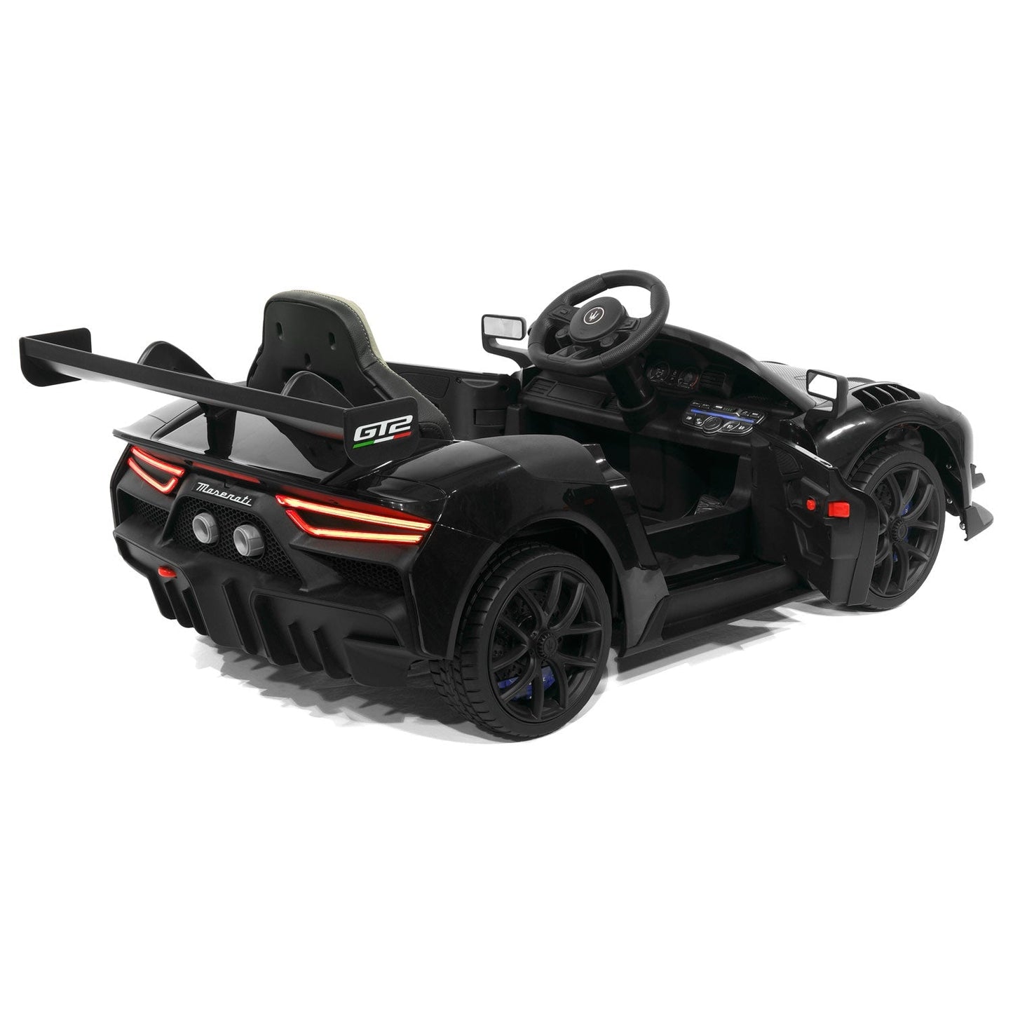 Maserati GT2 24V Kids Ride-On Car with R/C Parental Remote | Black