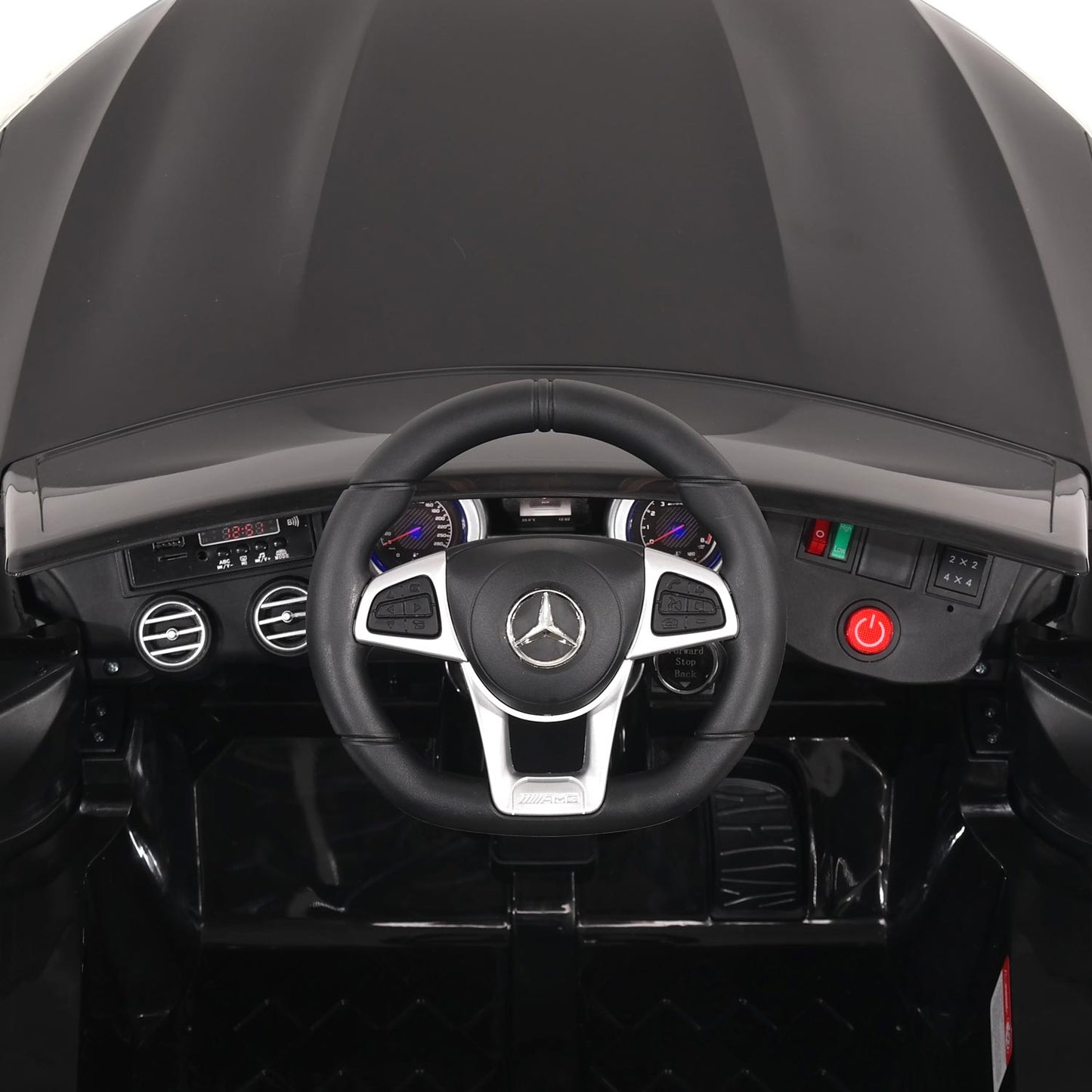 Mercedes AMG GLC 63S 12V 4WD Kids Ride-On Car with R/C Parental Remote | Black