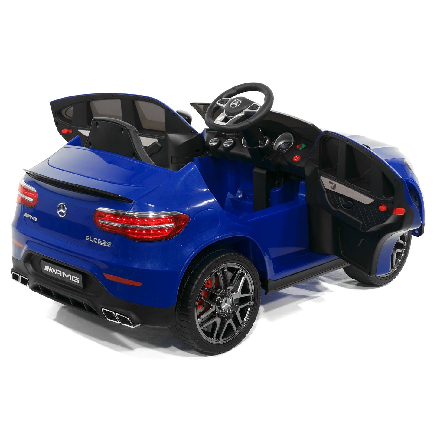 Mercedes AMG GLC 63S 12V 4WD Kids Ride-On Car with R/C Parental Remote | Blue
