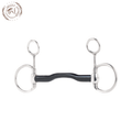 Beris Black Sweet Iron Gag Bit with Tongue Port
