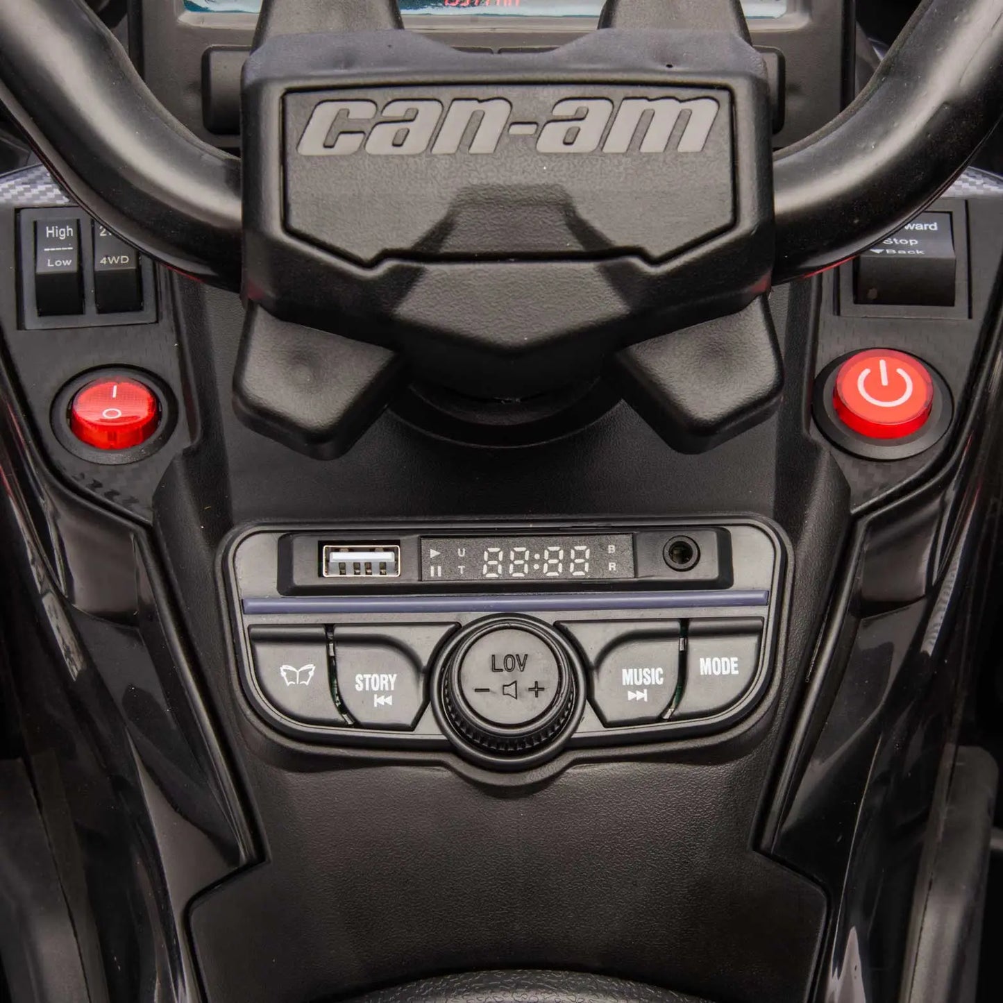 Can-Am Outlander 24V 4WD Kids Ride-On ATV Quad | Black
