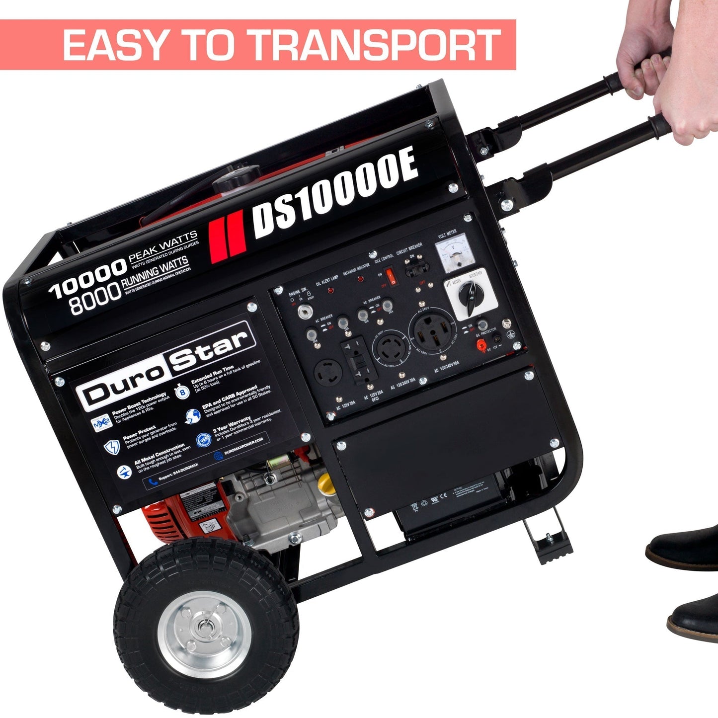 10,000W Gasoline Portable Generator – Heavy-Duty Backup Power for Home &amp; Job Site