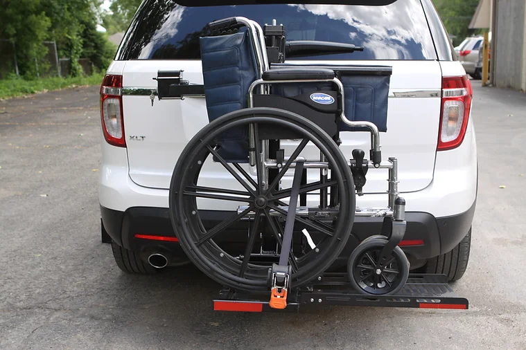 Electric Tilt-n-Tote Wheelchair Carrier for Cars