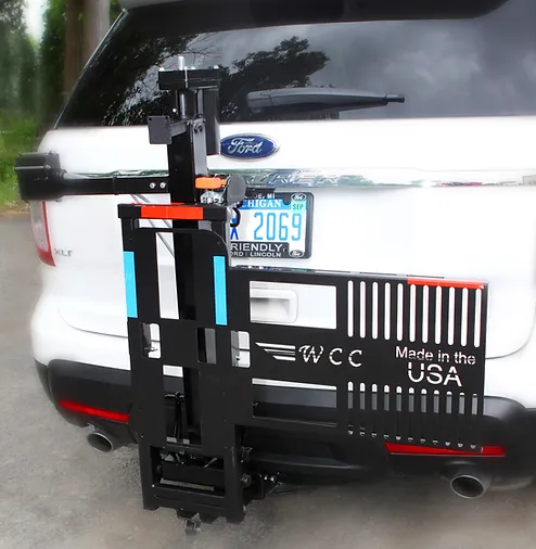 Electric Tilt-n-Tote Wheelchair Carrier for Cars