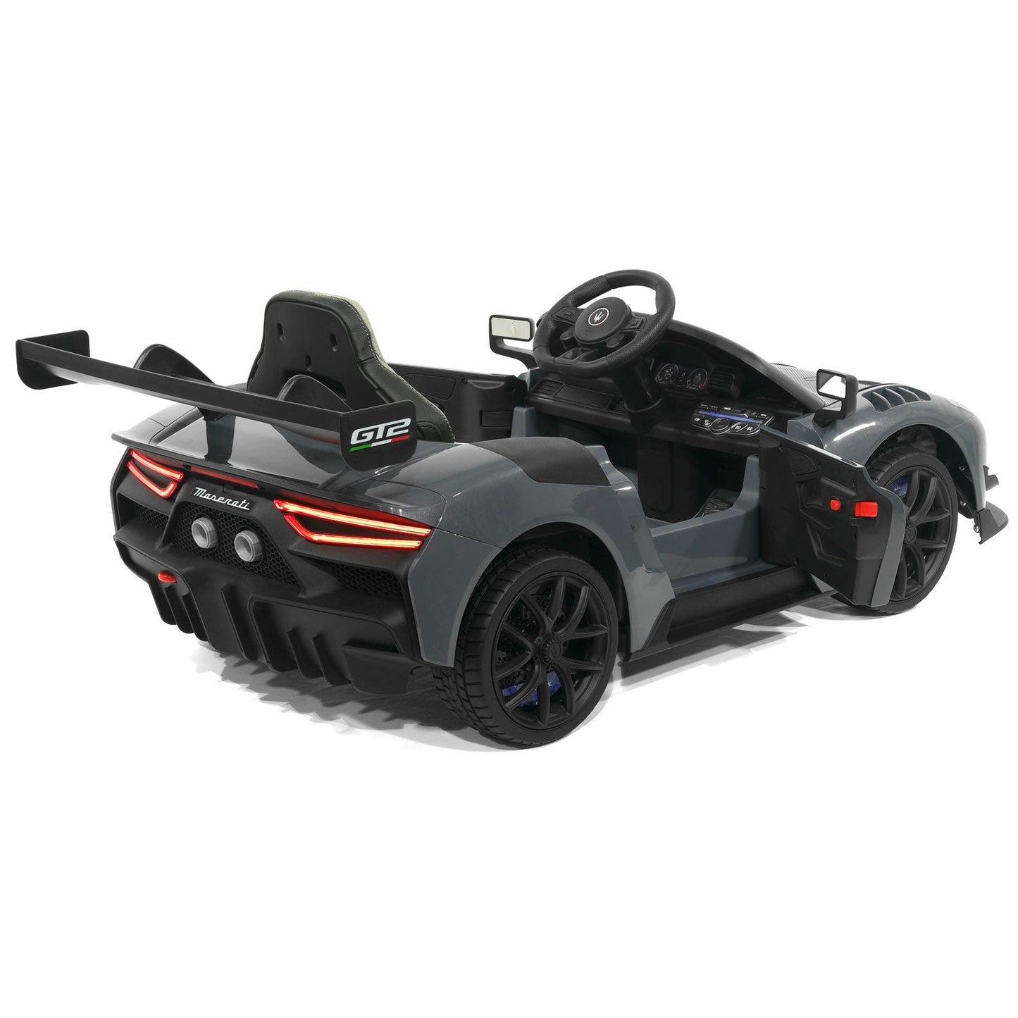 Maserati GT2 24V Kids Ride-On Car with R/C Parental Remote | Gray