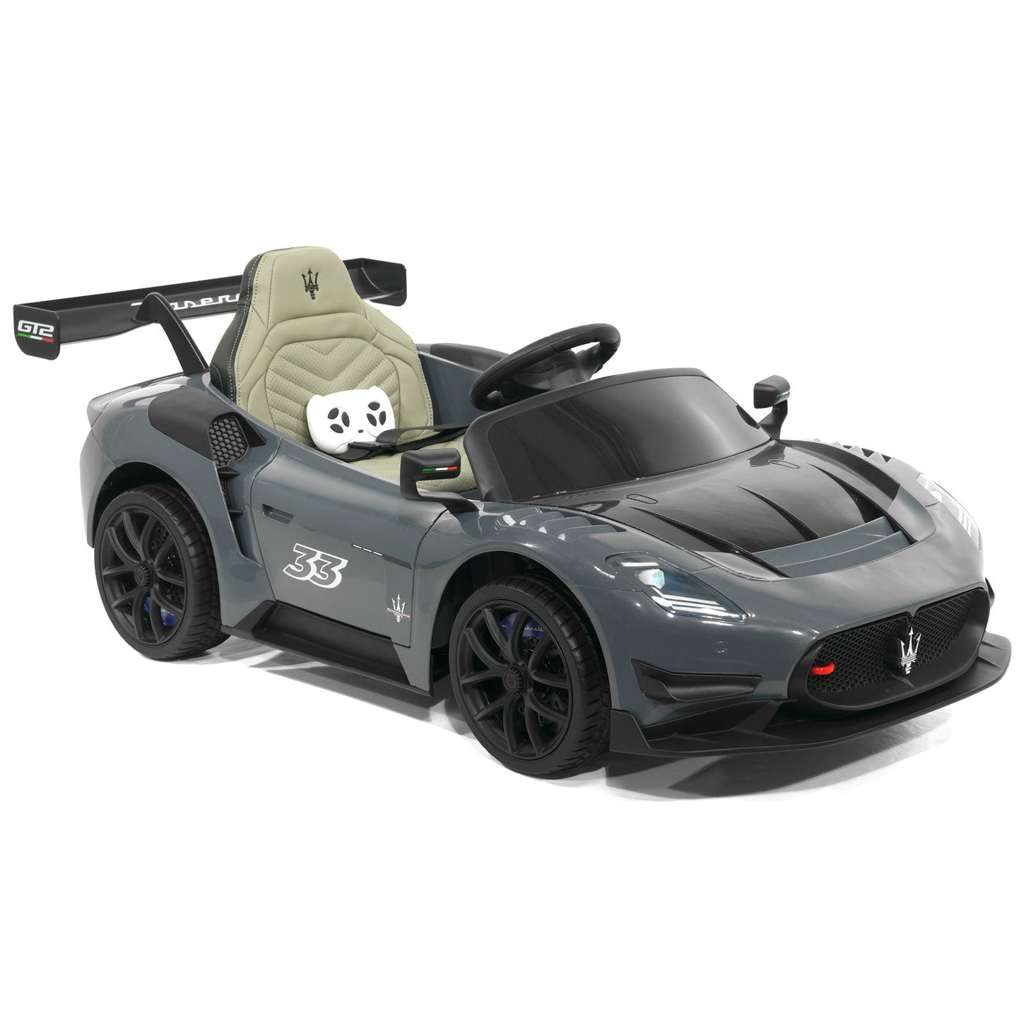 Maserati GT2 24V Kids Ride-On Car with R/C Parental Remote | Gray