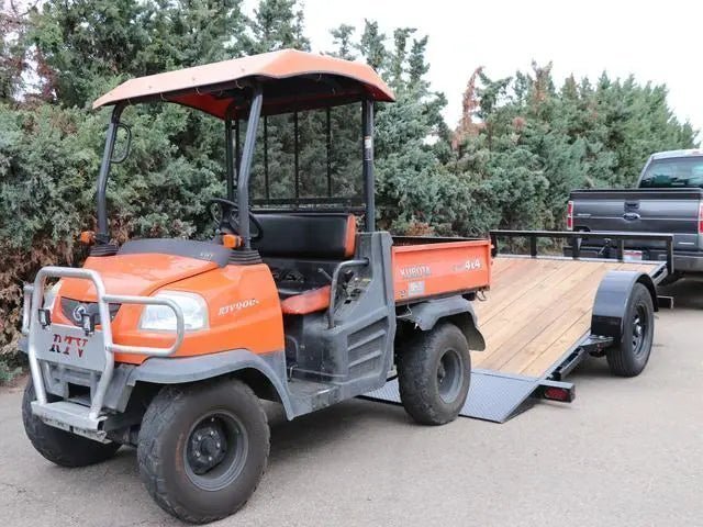 6×10 Single Axle Utility Trailer – Wood Floor & LED Lights