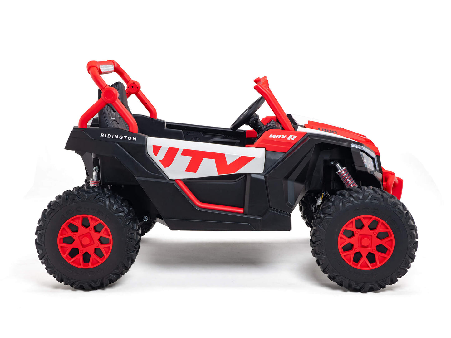 Ridington MAX-R 24V Kids Ride-On UTV Buggy with R/C Parental Remote | Red-White