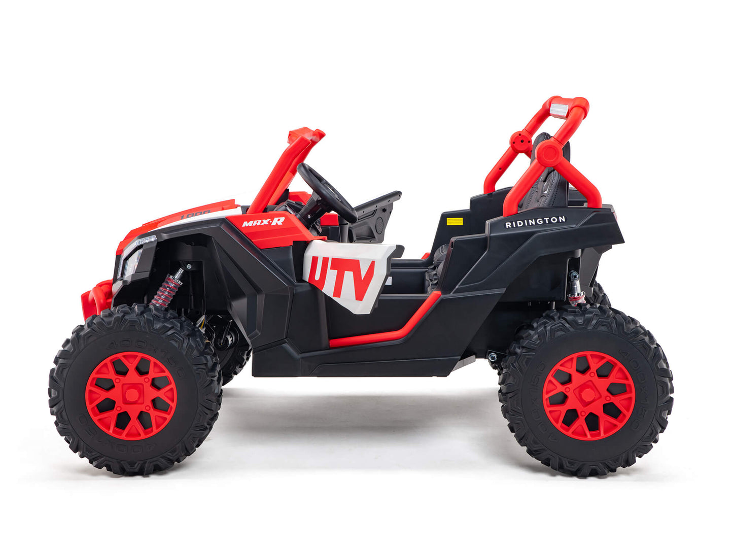Ridington MAX-R 24V Kids Ride-On UTV Buggy with R/C Parental Remote | Red-White