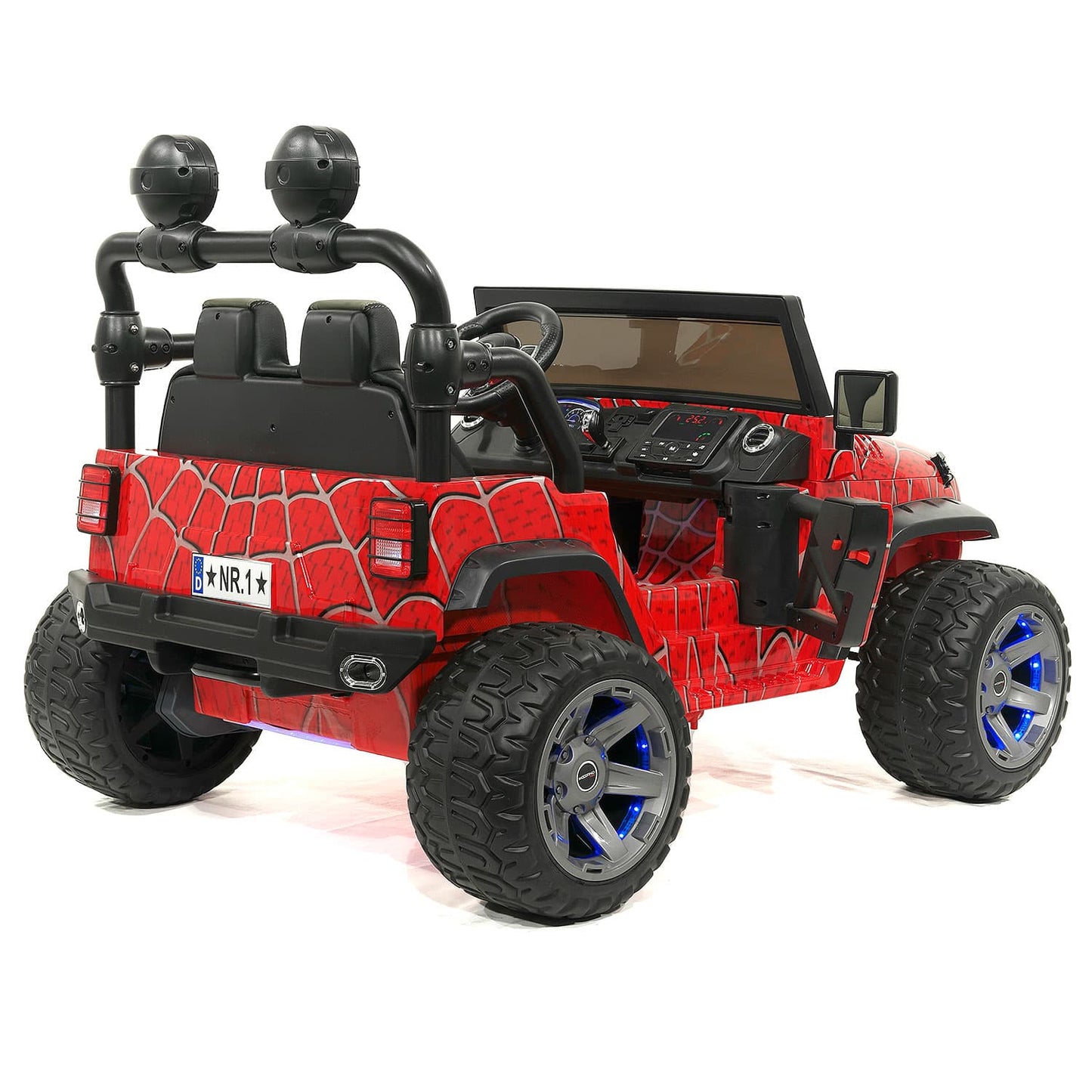 Trail Explorer 24V Kids Ride-On Car Truck with R/C Parental Remote | Spider Red