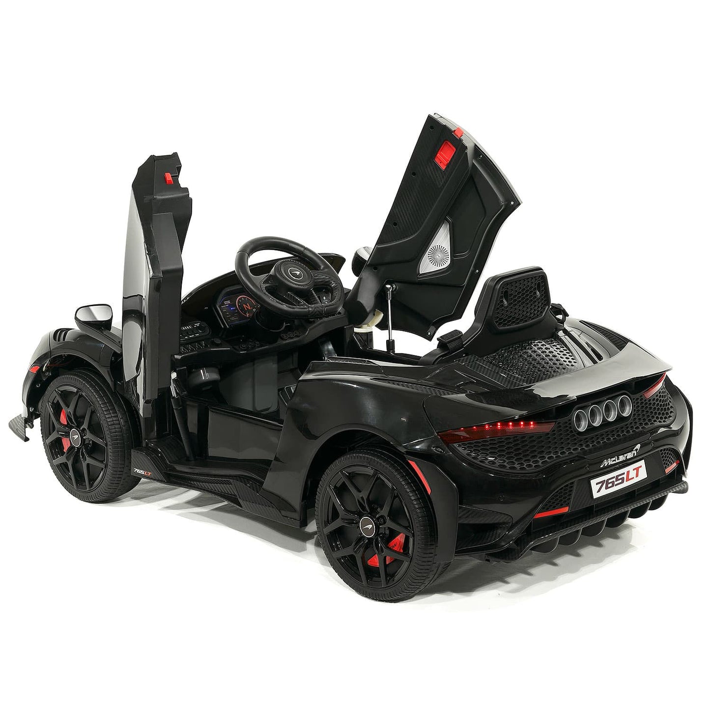 McLaren 765LT 12V Kids Ride-On Car with R/C Parental Remote | Black