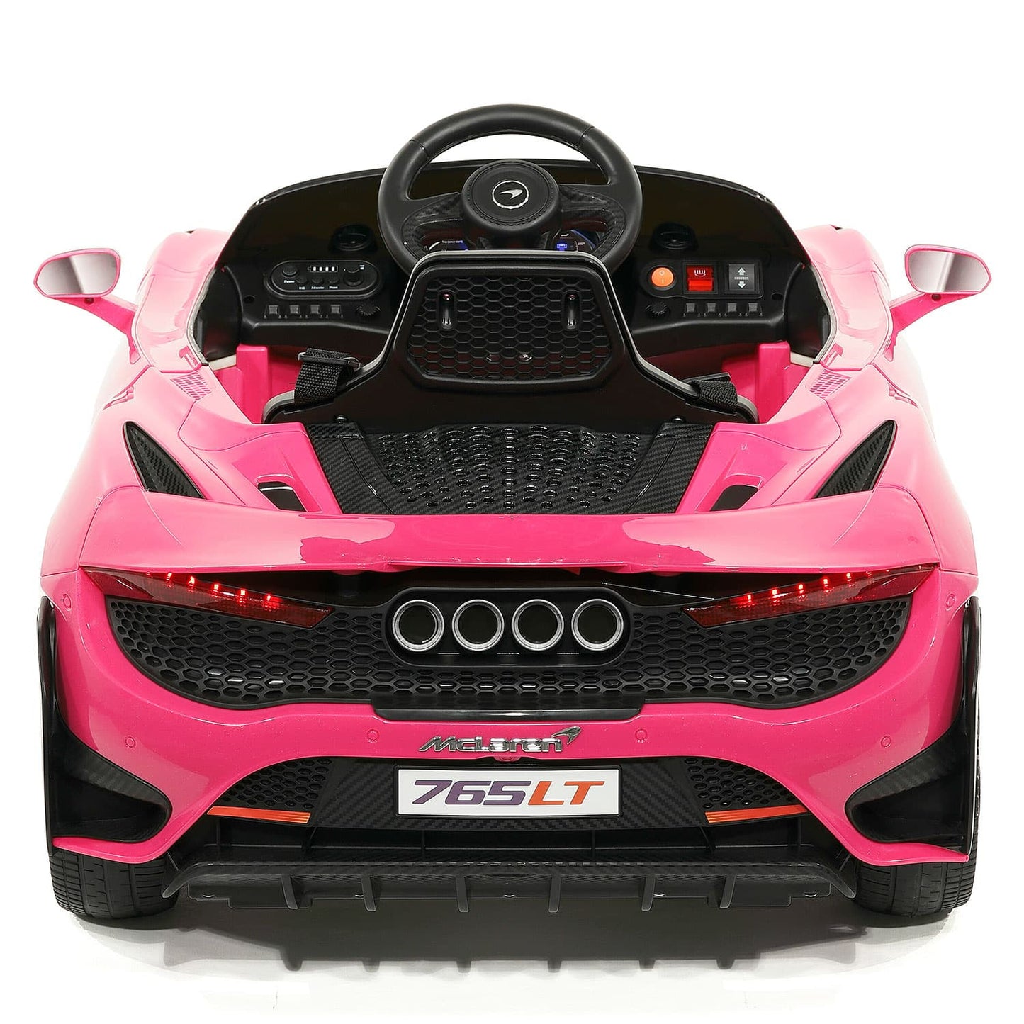 McLaren 765LT 12V Kids Ride-On Car with R/C Parental Remote | Pink