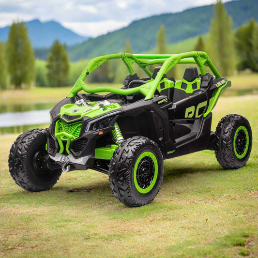 Can-Am Maverick XL Custom Edition 24V Kids Ride-On UTV Buggy Car | Green