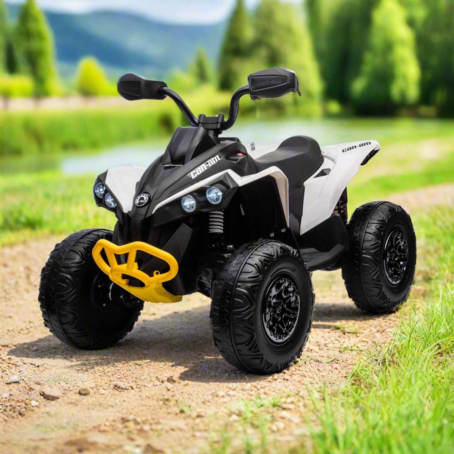 Can-Am Renegade 24V 4WD Kids Ride-On ATV Quad | White