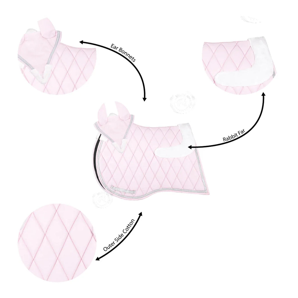 Pink English Saddle Pad Set – Stylish & Comfortable