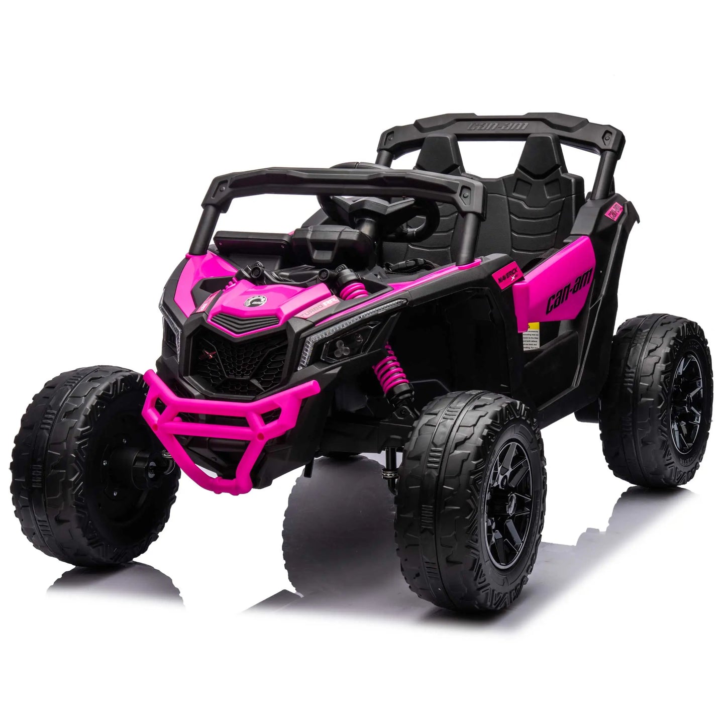 Can-Am Maverick Custom Edition 24V Kids Ride-On UTV Buggy Car | Deep Pink