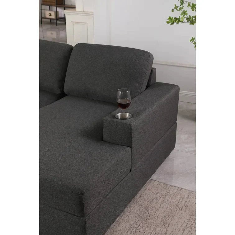 Redwater 146.5" Wide Right Hand Facing Modular Sofa & Chaise