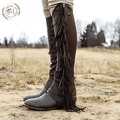 Leather Fringe Fit Half Chaps