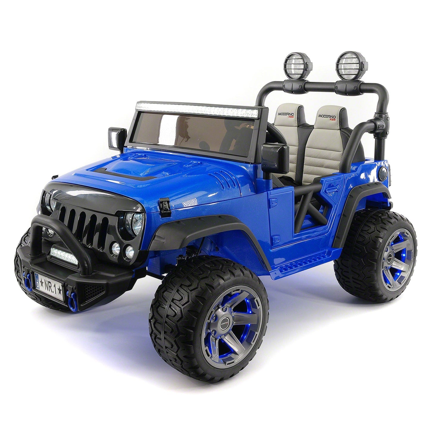 Trail Explorer 12V Kids Ride-On Car Truck with R/C Parental Remote | Blue