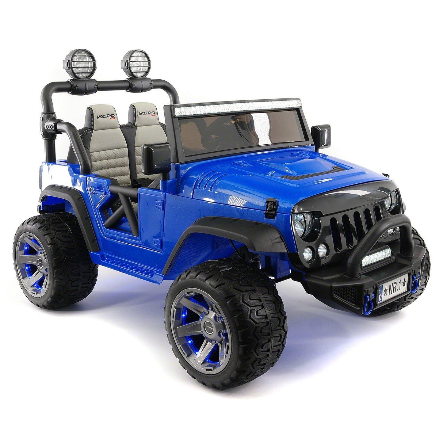 Trail Explorer 24V Kids Ride-On Car Truck with R/C Parental Remote | Blue