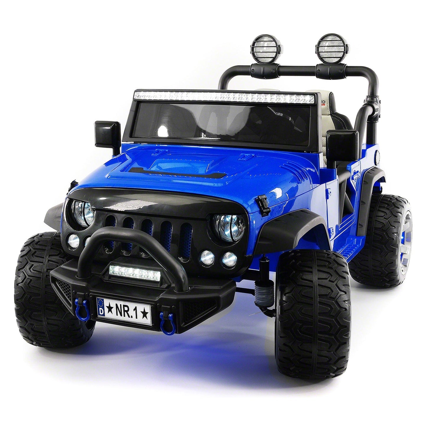 Trail Explorer 24V Kids Ride-On Car Truck with R/C Parental Remote | Blue