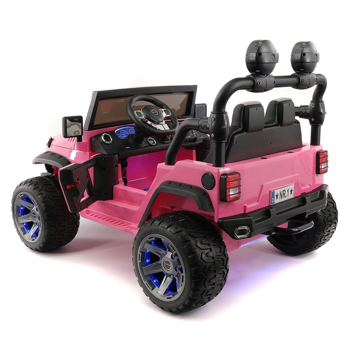 Trail Explorer 24V Kids Ride-On Car Truck with R/C Parental Remote | Pink