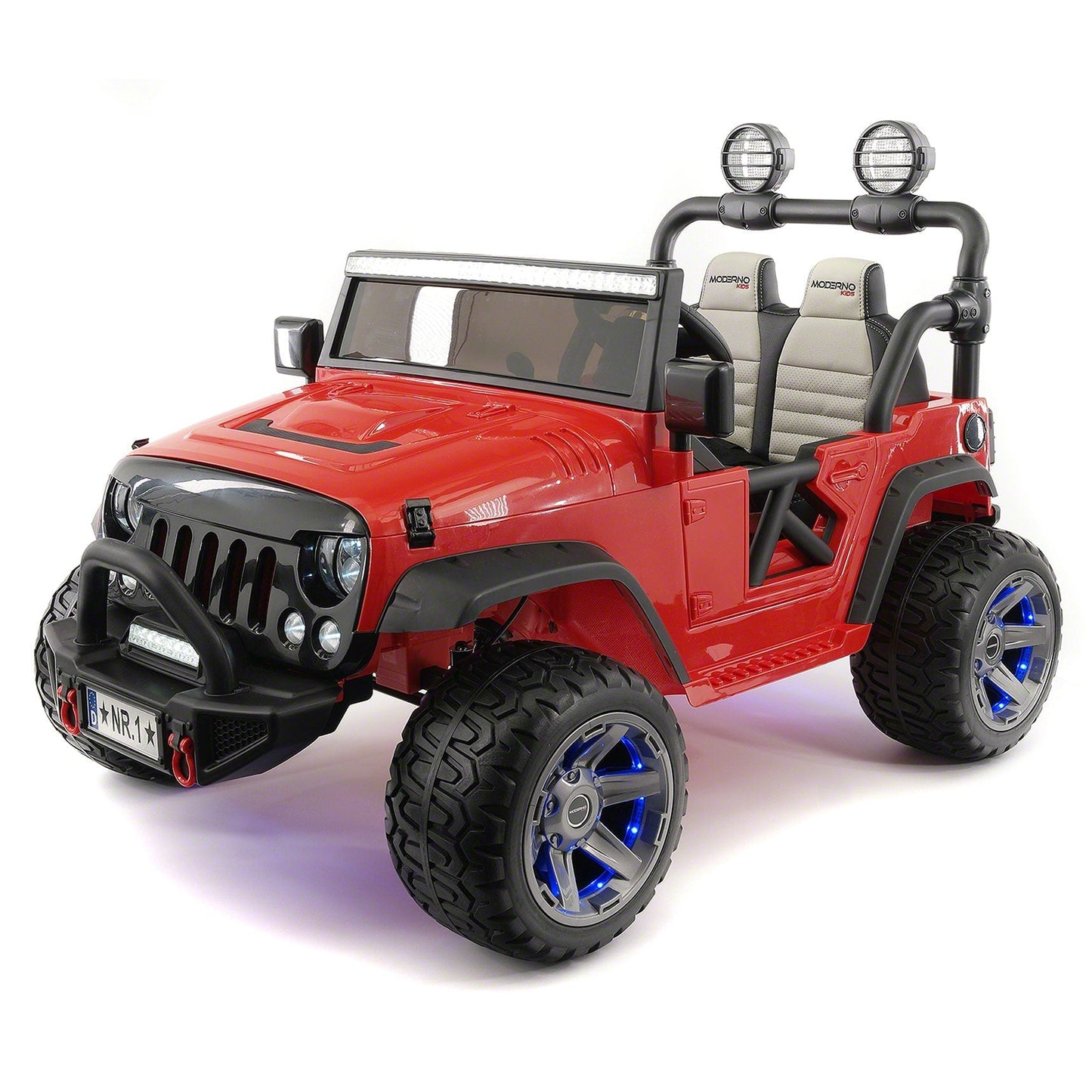 Trail Explorer 24V Kids Ride-On Car Truck with R/C Parental Remote | Cherry Red