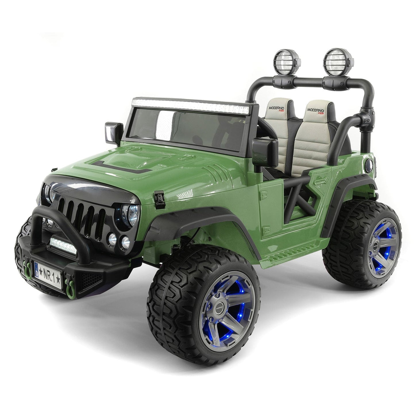 Trail Explorer 12V Kids Ride-On Car Truck with R/C Parental Remote + Spare Battery | Olive