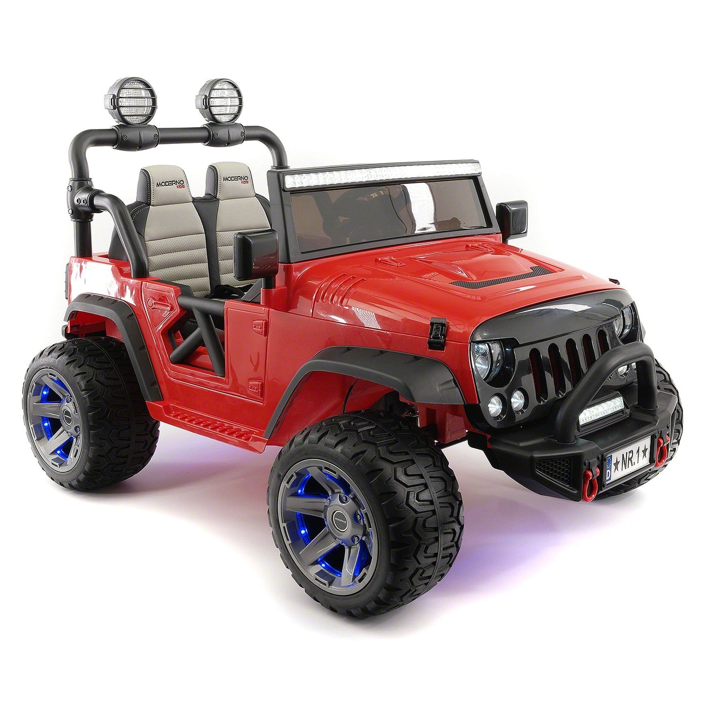 Trail Explorer 12V Kids Ride-On Car Truck with R/C Parental Remote + Spare Battery | Cherry Red