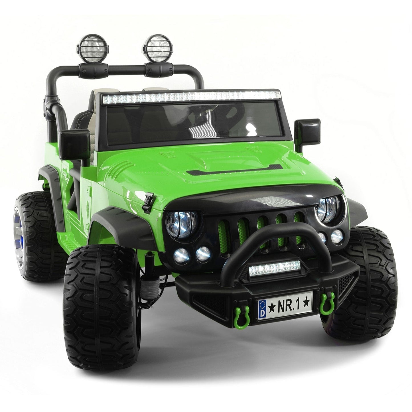 Trail Explorer 24V Kids Ride-On Car Truck with R/C Parental Remote | Green