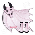 Shiny Glitter Pink Dragon Saddle Pad Set
