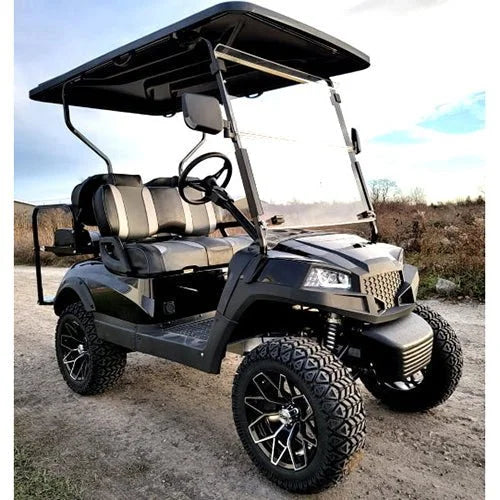 48V Electric 4-Seater Golf Cart – Flip Seat Design, Street &amp; Off-Road Ready