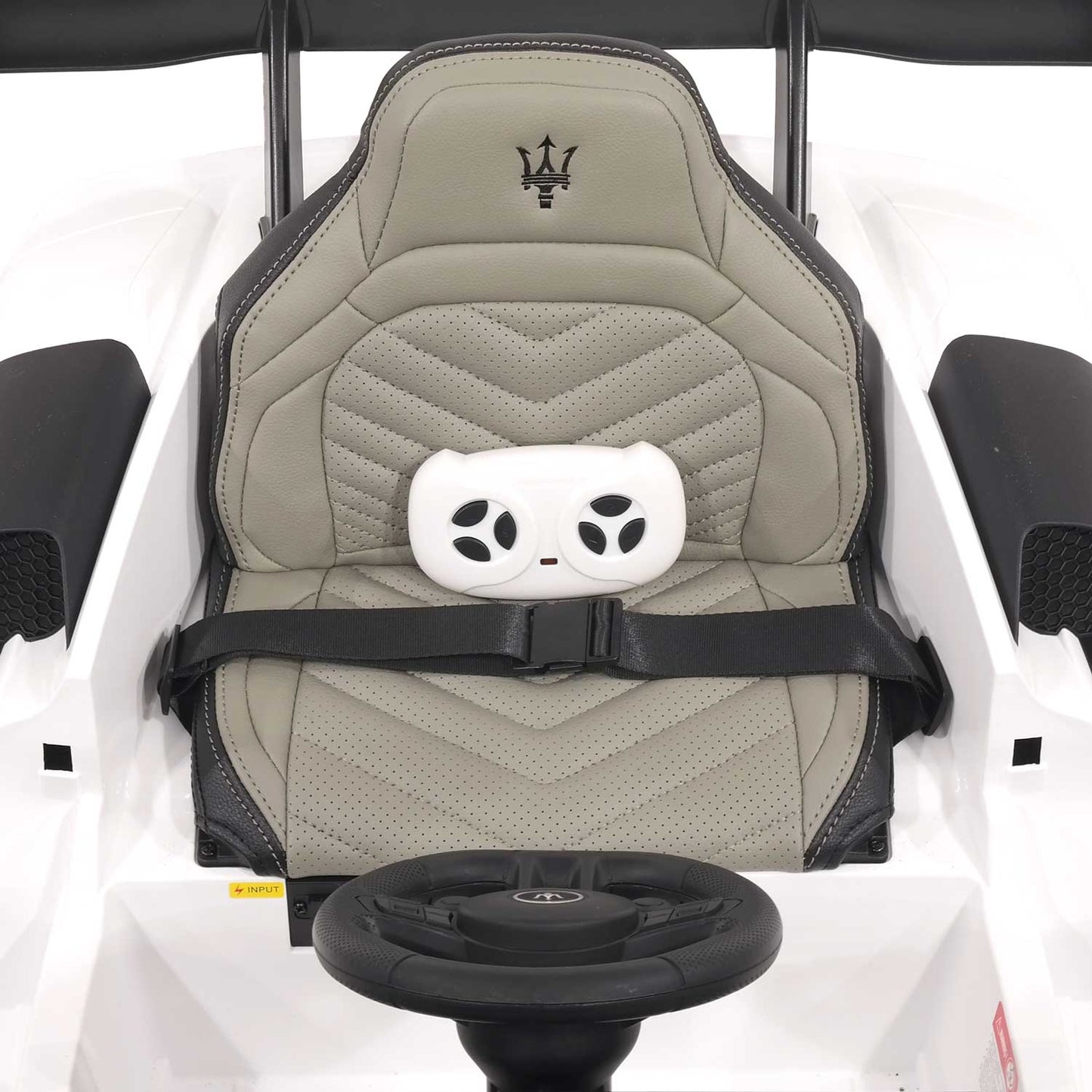 Maserati GT2 24V Kids Ride-On Car with R/C Parental Remote | White
