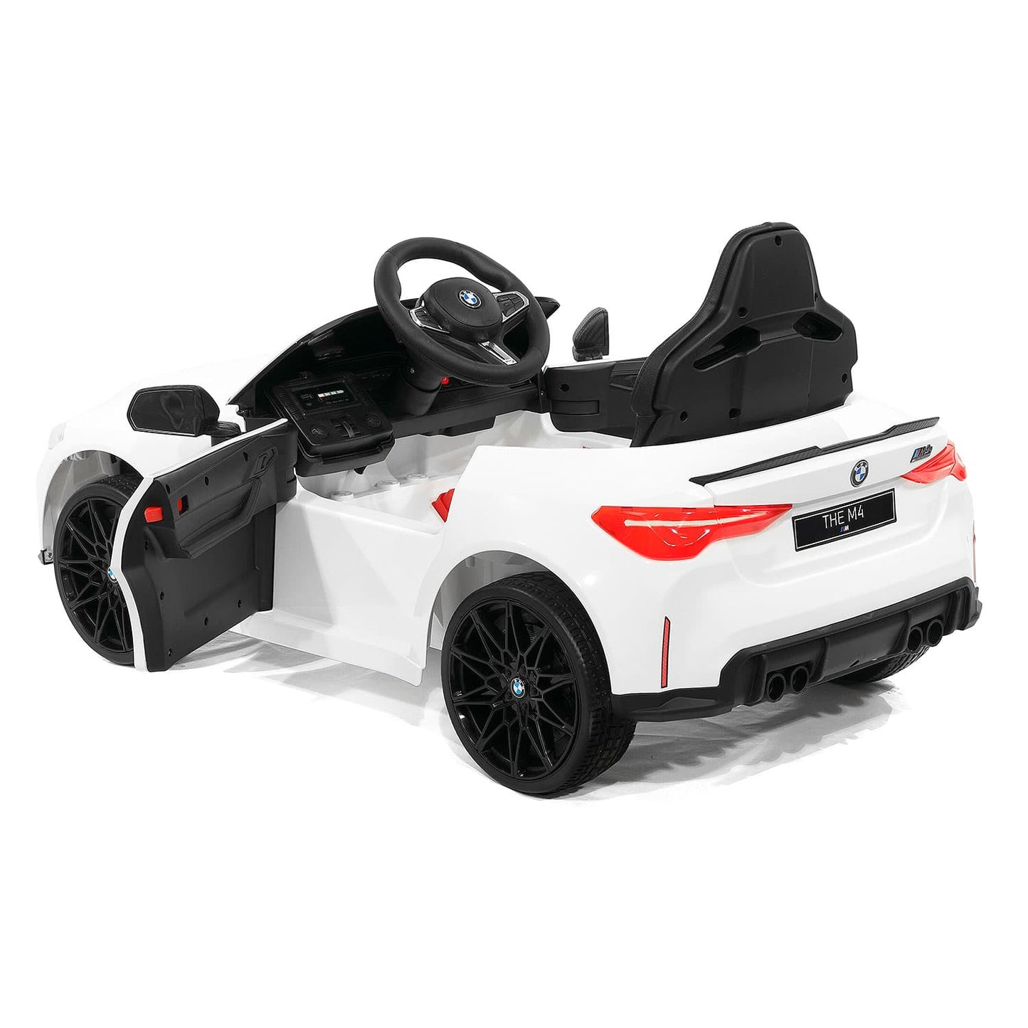 BMW M4 12V Kids Ride-On Car with R/C Parental Remote | White