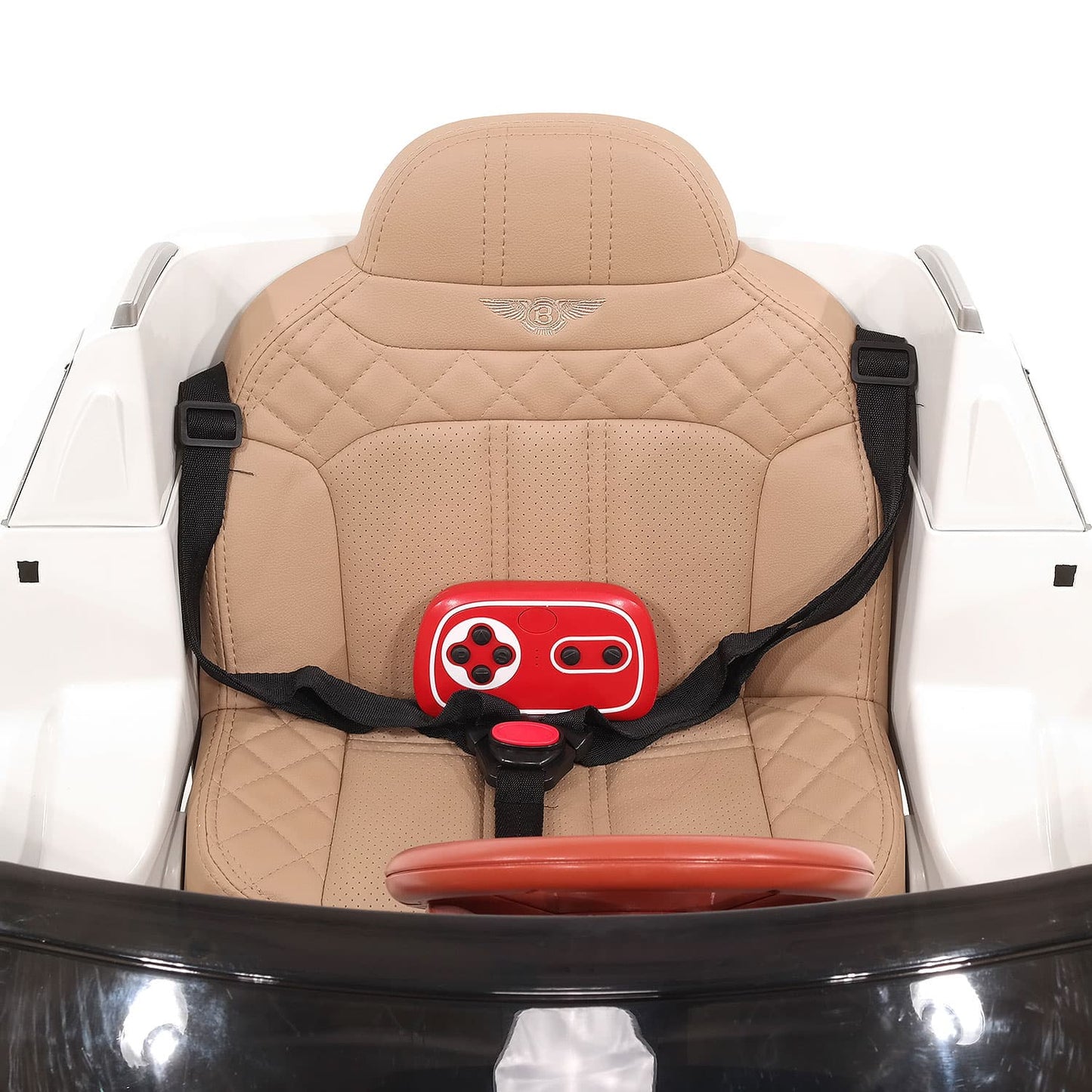 Bentley Bentayga 12V Kids Ride on Car SUV with R/C Parental Remote Control | White